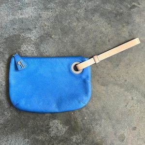 💙💙 Pilcro and the Letterpress Blue Leather Clutch 💙💙